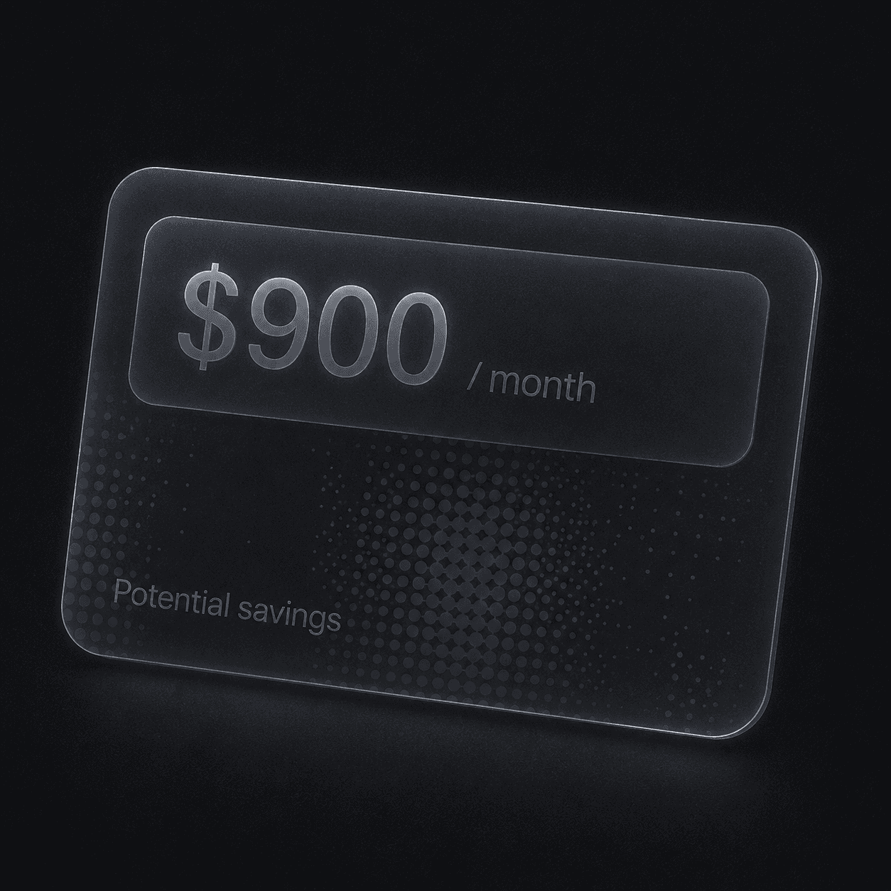 Cloud cost broken down by service